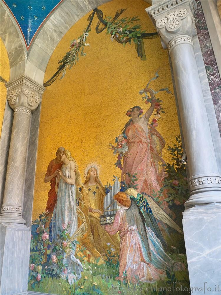 Milan (Italy) - Mosaics in the crypt of House Verdi